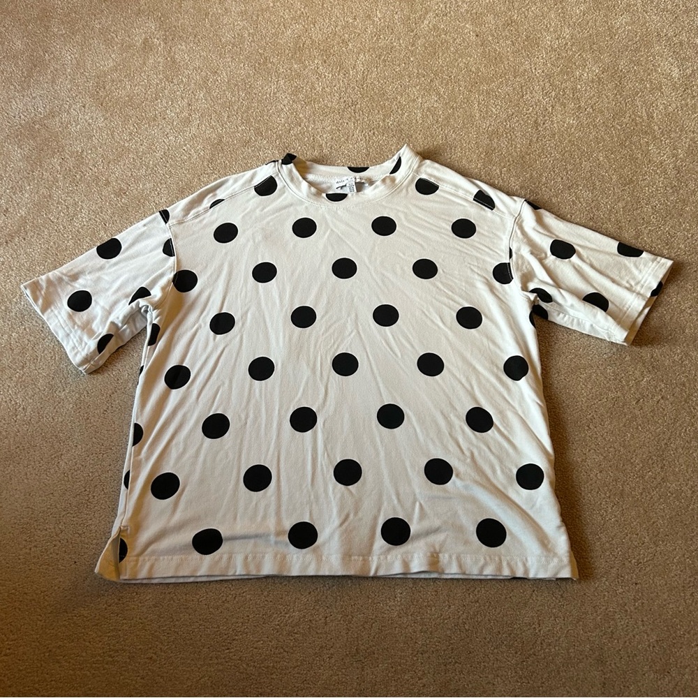 Maison d’Amélie Polkadot Short Sleeve Top